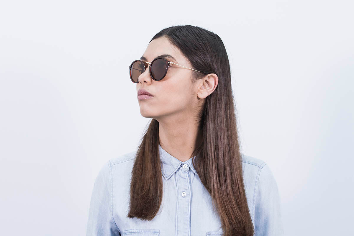Sunpers Biarritz Metal Bridge & Temple Sunglasses