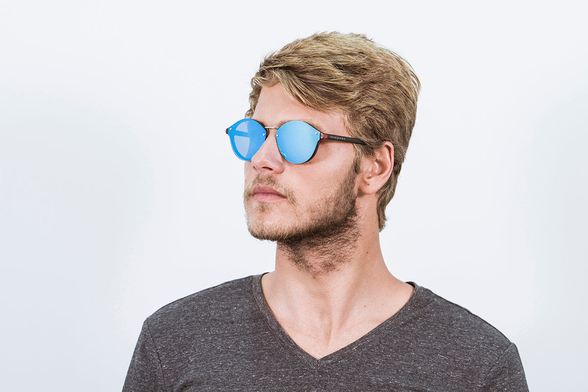 Sunpers Biarritz Metal Flat Sunglasses