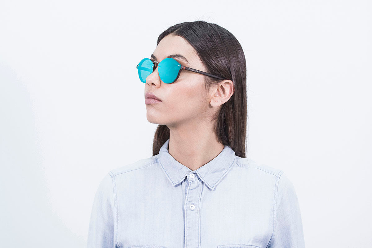 Sunpers Biarritz Metal Flat Sunglasses