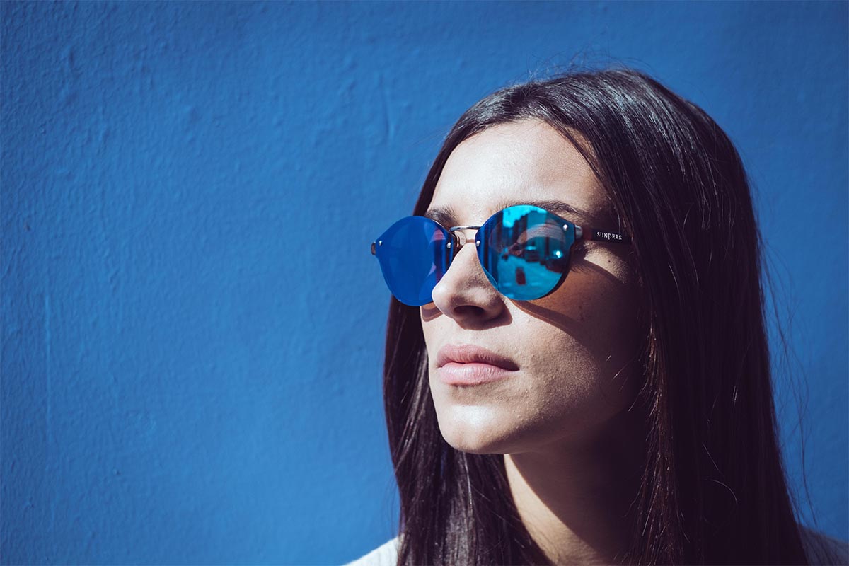 Sunpers Biarritz Metal Flat Sunglasses