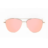 Gold frame with pink lens