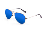 Gold frame with grand blue lens
