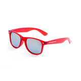 Red transparent frosted