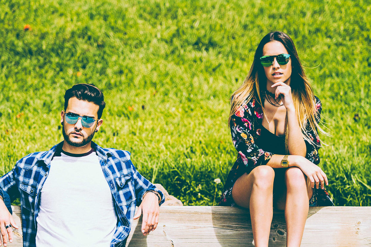 Sunpers Biarritz Flat & Metal Sunglasses