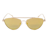 Matte gold frame with mirror gold lens
