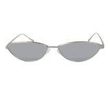 Matte silver frame with smoke lens
