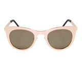 Shiny gold frame with flat revo gold lens