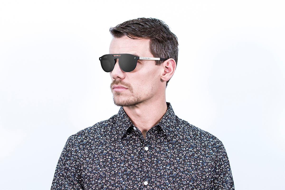 Sunpers Biarritz Double Bridge Metal Sunglasses
