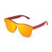 Gafas de sol SUNPERS modelo San Francisco montura de policarbonato rojo mate lente roja frontal