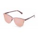 Gafas de sol sunpers flat clubmaster lente rosa espejo frame carey mate