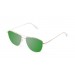 gafas de sol sunpers sunglasses modelo san francisco aviador montura metal dorado lente plana verde