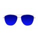 gafas de sol sunpers sunglasses modelo san francisco aviador montura metal dorado lente azul oscuro frontal
