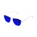gafas de sol sunpers sunglasses modelo san francisco aviador montura metal dorado lente azul oscuro