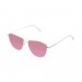 gafas de sol sunpers sunglasses modelo san francisco aviador montura metal dorado lente rosa