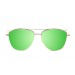 gafas de sol sunpers sunglasses modelo san francisco aviador montura metal dorado lente verde espejo frontal