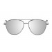 gafas de sol sunpers sunglasses modelo san francisco aviador montura metal plateado lente plata espejo frontal