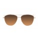gafas de sol sunpers sunglasses modelo san francisco aviador montura metal dorado lente marrón gradiente frontal