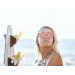 San Francisco - Lente plana clubmaster / revo / mate gris / rosa (gafas)