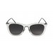 Sunglasses - transparent white/ metal black temple | SUNPERS 