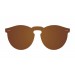 Biarritz - Metal lente plana / dorado metálico / marrón (gafas)