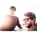 Matte black frame with red mirrow flat lens