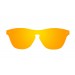Matte black frame with red mirrow flat lens