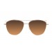 gafas de sol sunpers sunglasses modelo san francisco aviador montura metal dorado lente marrón gradiente frontal