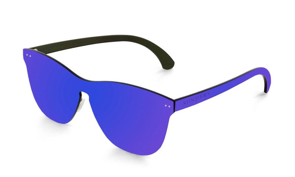 Óculos de sol SUNPERS modelo São Francisco lente plana espacial azul escuro
