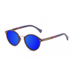 Biarritz - Madeira e metal / marrom escuro / marrom & vermelho-azul escuro / azul espelhado