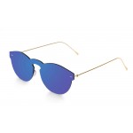 Biarritz - Metal lente plana / dourado metálico / azul