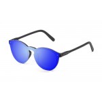 Biarritz - Lente plana / revo / preto mate - azul espelhado