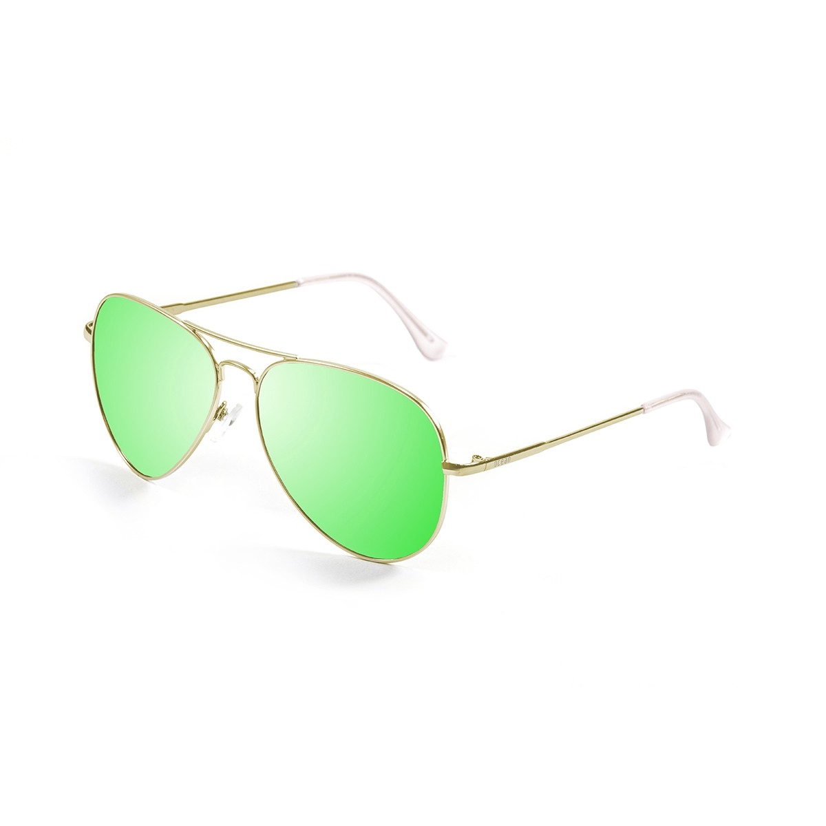 sunglasses ocean dourada metálico verde side