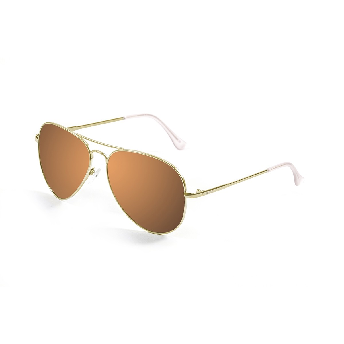 ocean sunpersunglasses dourada metálico marrom side