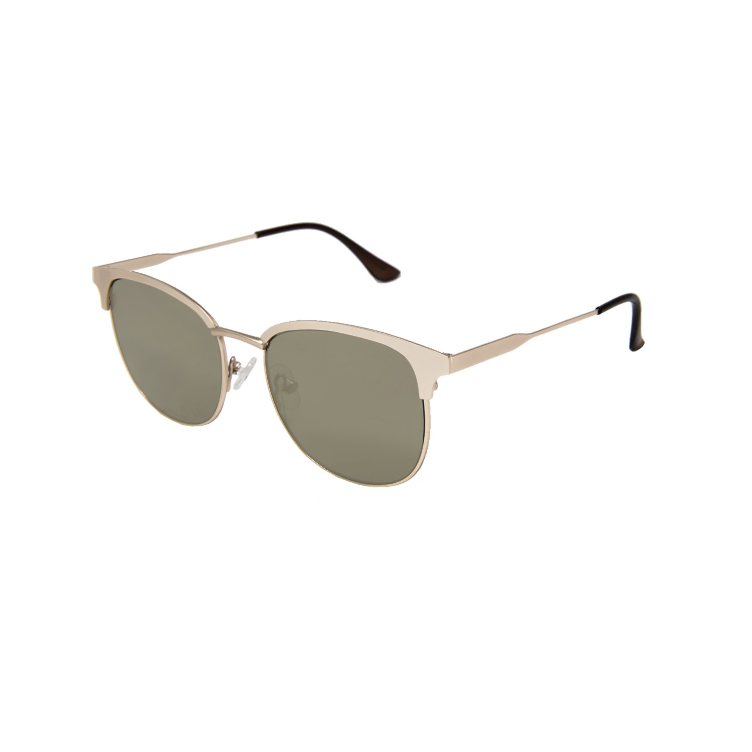 óculos de sol sunpers sunglasses modelo são francisco aviador armação metal dourada lente azul escuro