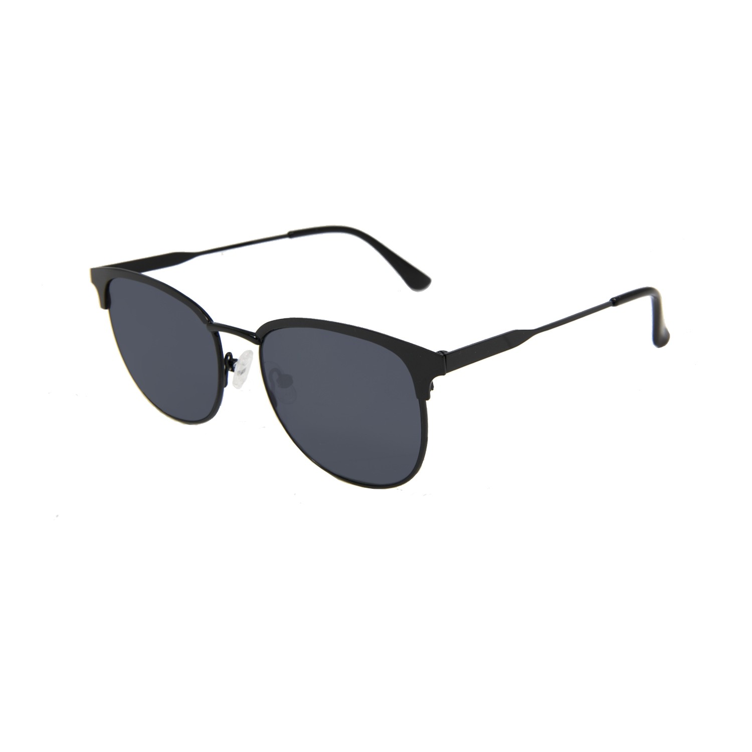 óculos de sol sunpers sunglasses modelo são francisco aviador armação metal dourada lente azul escuro