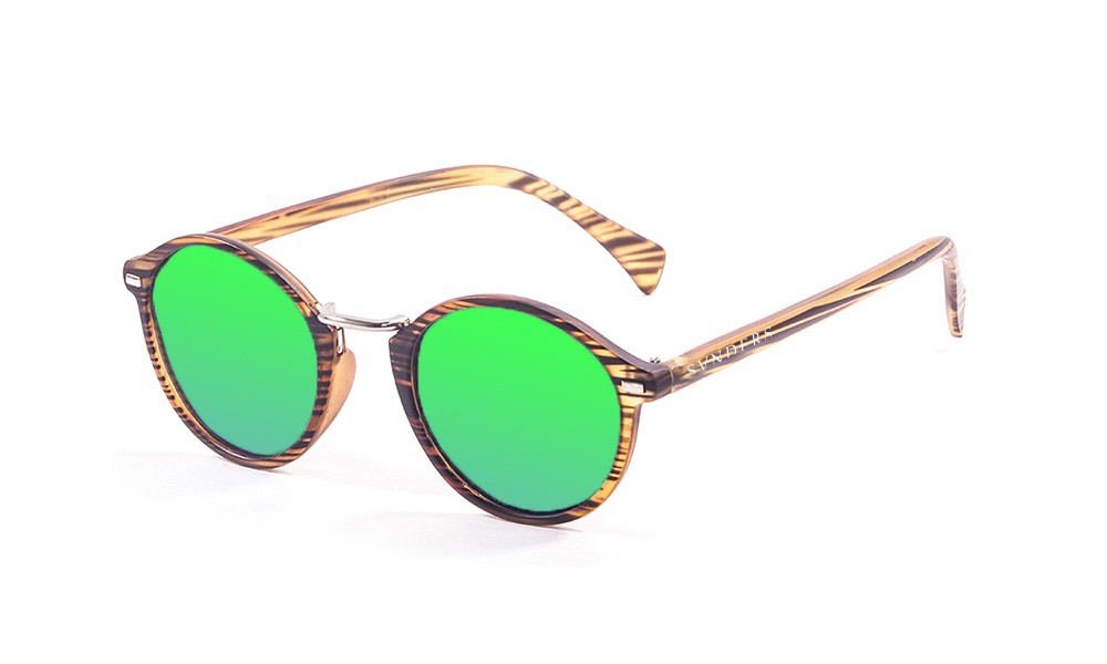 linhas marrom mate, revo verde