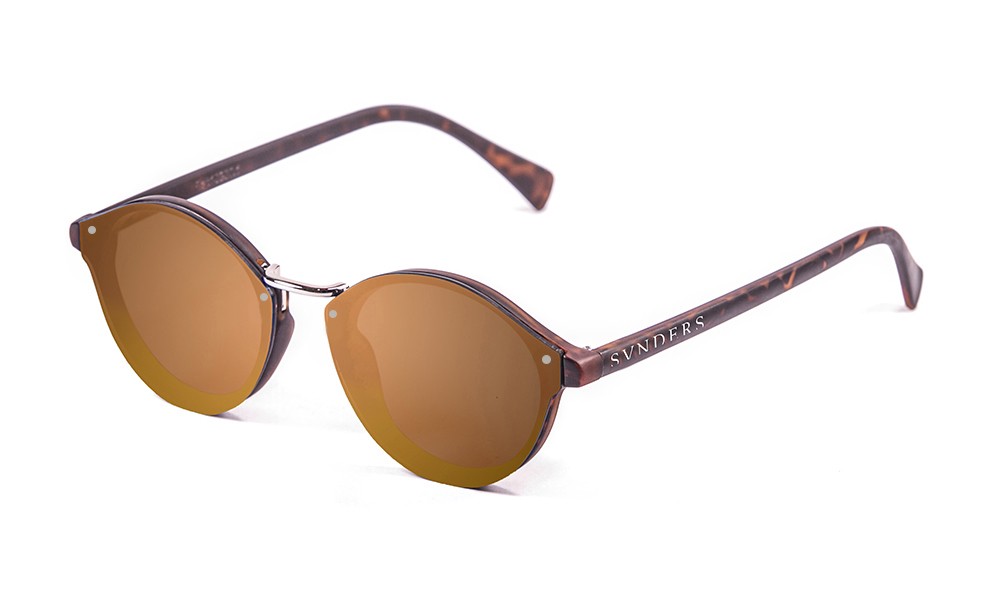 Biarritz - Metal lente plana / carey - dourado transparente inferior / marrom