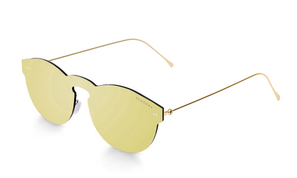 Biarritz - Metal lente plana / dourado metálico / dourada (óculos)