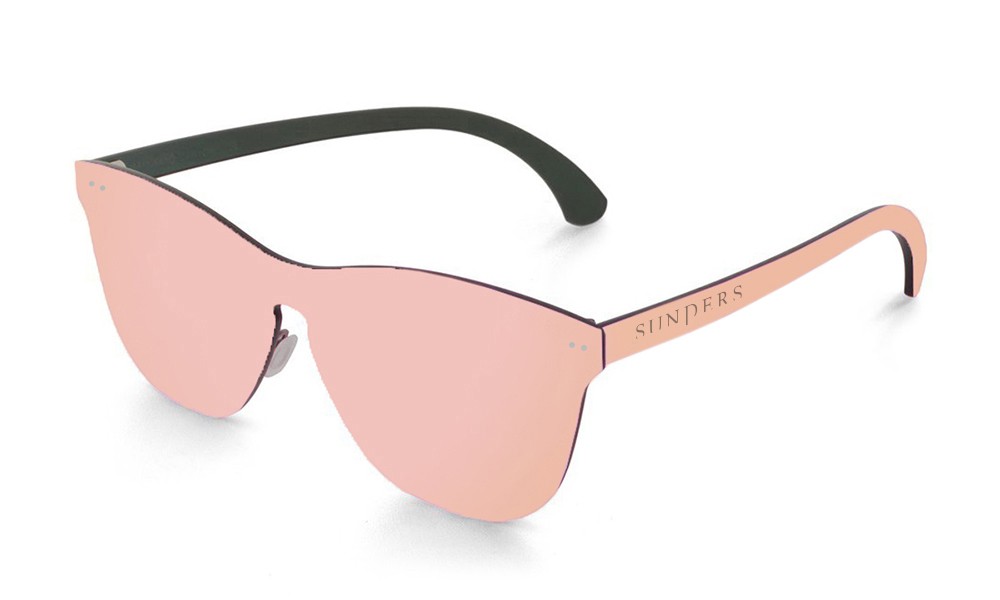 Óculos de sol SUNPERS modelo São Francisco lente plana espacial rosa frontal