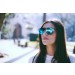 gafas de sol SUNPERS modelo biarritz lente plana doble puente montura policarbonato lente negra montura negro mate frontal