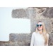 Biarritz - Metal lente plana / negro mate / ahumadas