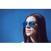 Biarritz - Metal lente plana / negro mate / azul cielo