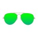 sunglasses ocean dourada metálico verde 