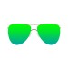sunpersunglasses ocean dourada metalico verde flat 