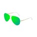 sunpersunglasses ocean dourada metalico verde flat side