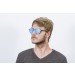 matte demy brown, revo sky blue flat