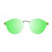 Biarritz - Metal lente plana / mate marrom suave / verde espelhado