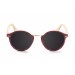 bambu natural, marrom frontal, lente fumê