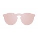 Óculos de sol SUNPERS modelo Biarritz lente plana e policarbonato lente rosa espacial haste policarbonato cinza mate