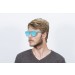 America classic gafas de sol marco azul cielo transparente  lente azul cielo pequeña thumbnail